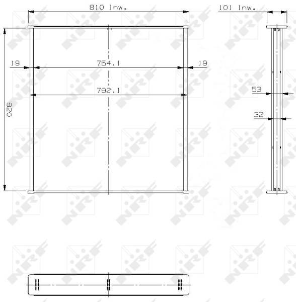 Koelblok radiateur NRF 14760