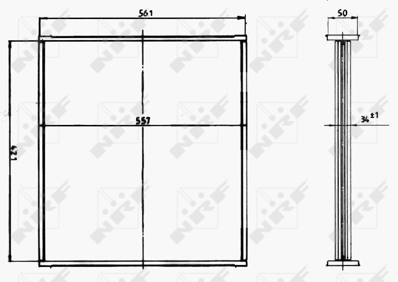 Koelblok radiateur NRF 15207