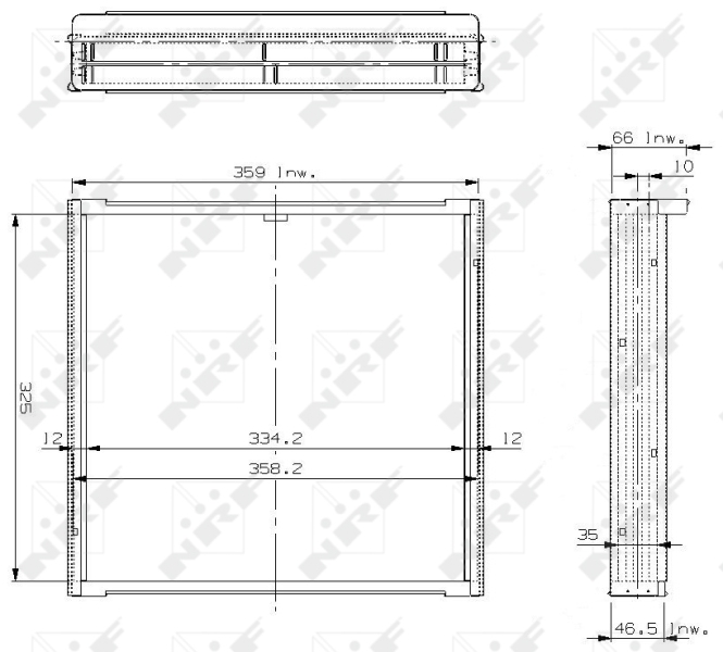 Koelblok radiateur NRF 17112