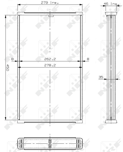 Koelblok radiateur NRF 17306