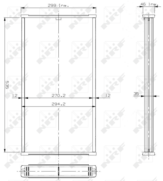 Koelblok radiateur NRF 17308