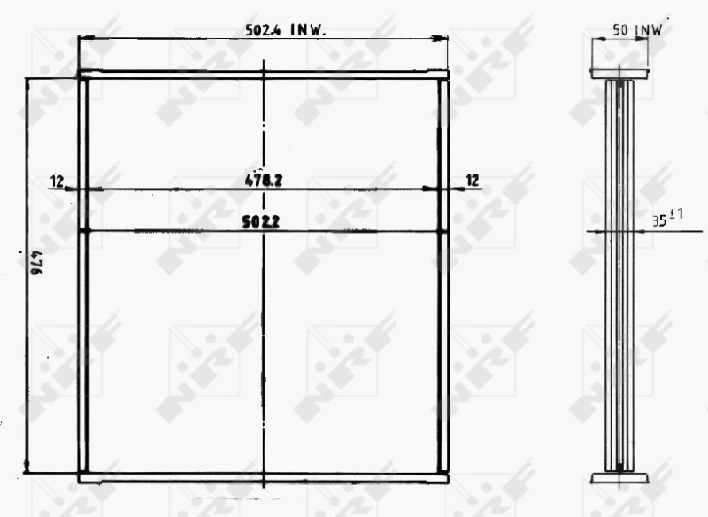 Koelblok radiateur NRF 17661