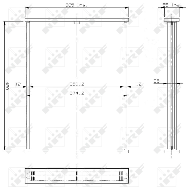 Koelblok radiateur NRF 17811