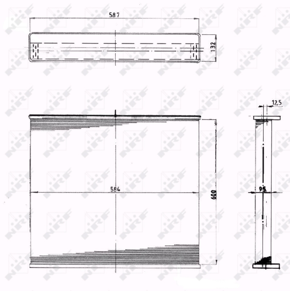 Koelblok radiateur NRF 2124