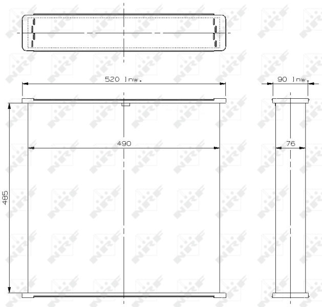 Koelblok radiateur NRF 2138