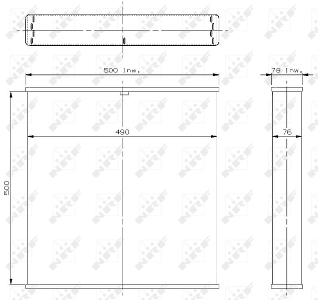 Koelblok radiateur NRF 2169