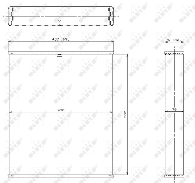 Koelblok radiateur NRF 2185