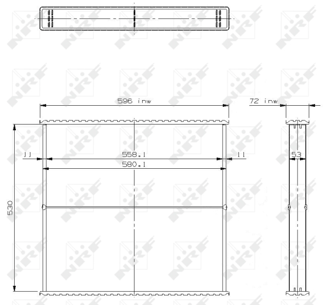 NRF Koelblok radiateur 23676