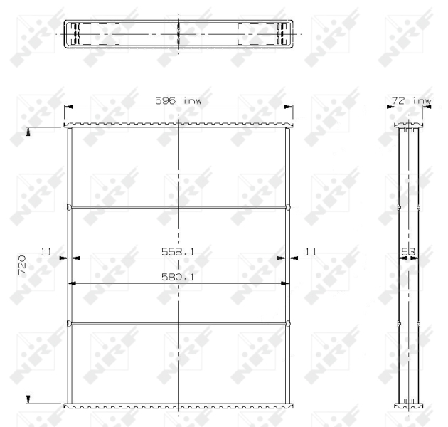 Koelblok radiateur NRF 23678