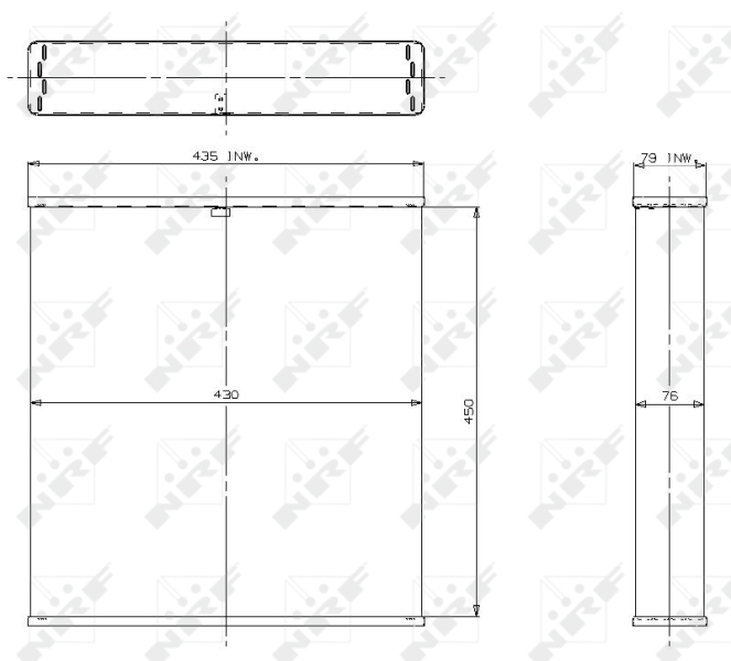 Koelblok radiateur NRF 2370