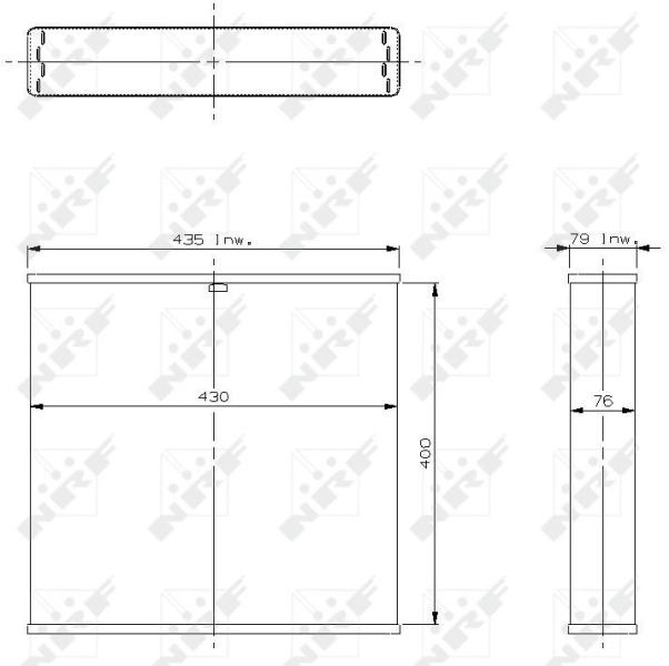 Koelblok radiateur NRF 2372