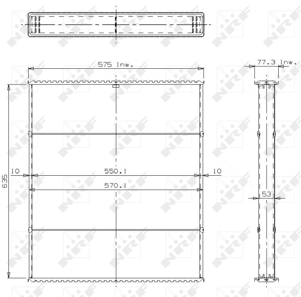 Koelblok radiateur NRF 24167