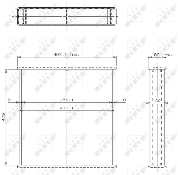 NRF Koelblok radiateur 24366