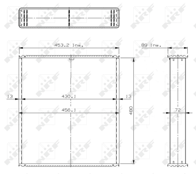 Koelblok radiateur NRF 24449