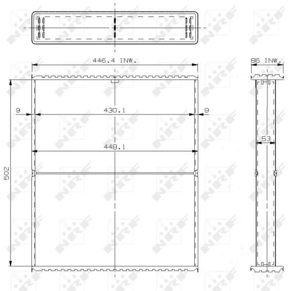 Koelblok radiateur NRF 24536