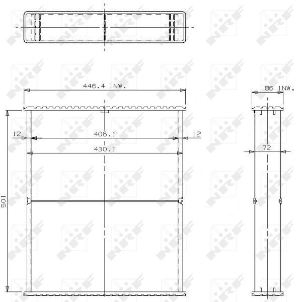 Koelblok radiateur NRF 24630