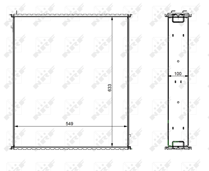 NRF Koelblok radiateur 29046