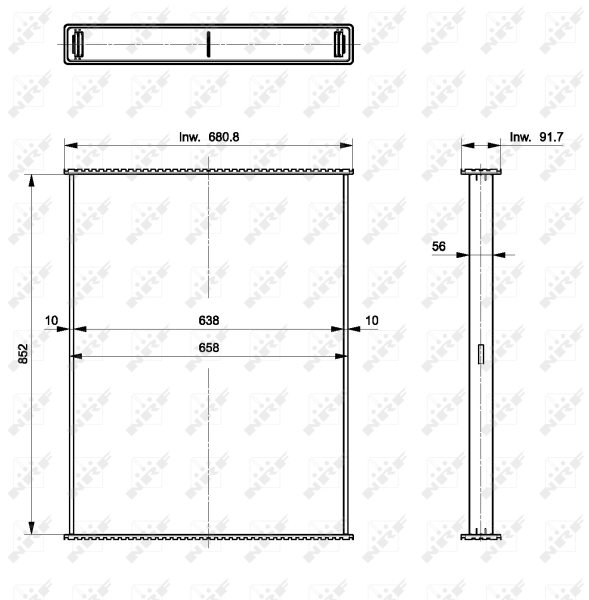 Koelblok radiateur NRF 29536