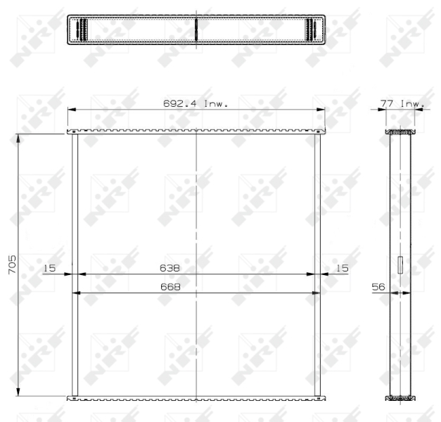 Koelblok radiateur NRF 29891