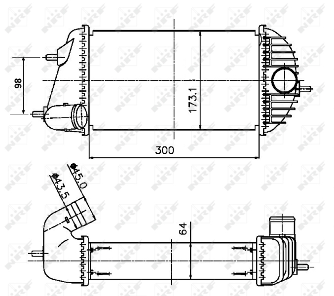 NRF Interkoeler 30246