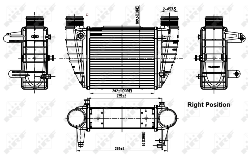 NRF Interkoeler 30252
