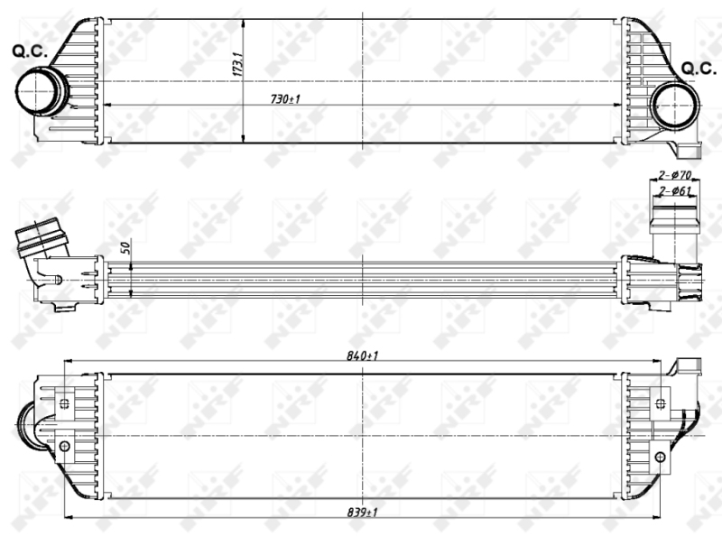 NRF Interkoeler 30358