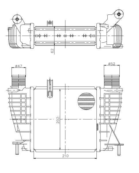 NRF Interkoeler 309043