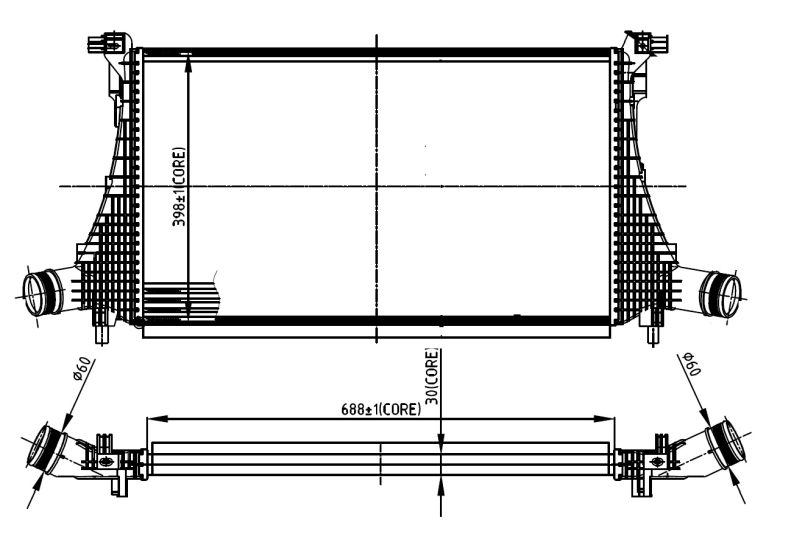 Interkoeler NRF 309059