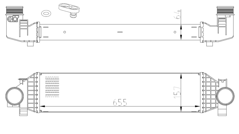 Interkoeler NRF 309068