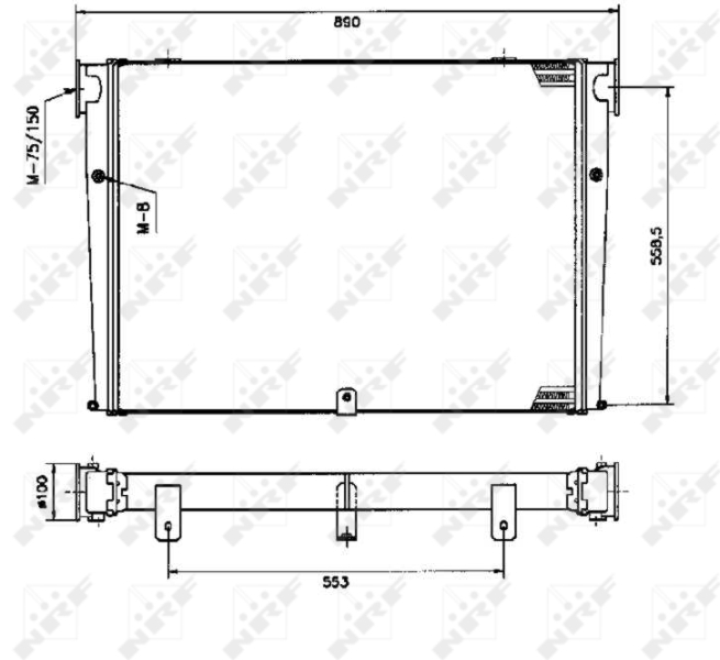 Interkoeler NRF 309345