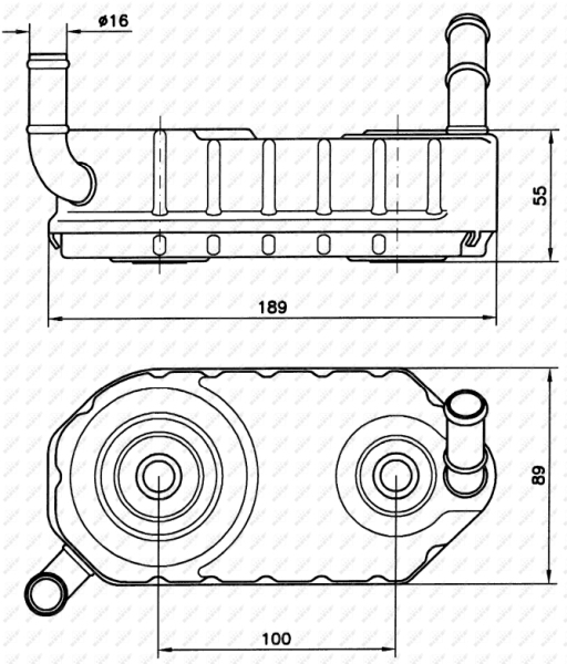 NRF Oliekoeler motorolie 31004A
