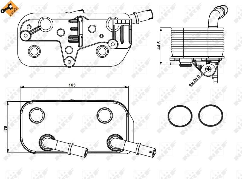 NRF Oliekoeler motorolie 31189