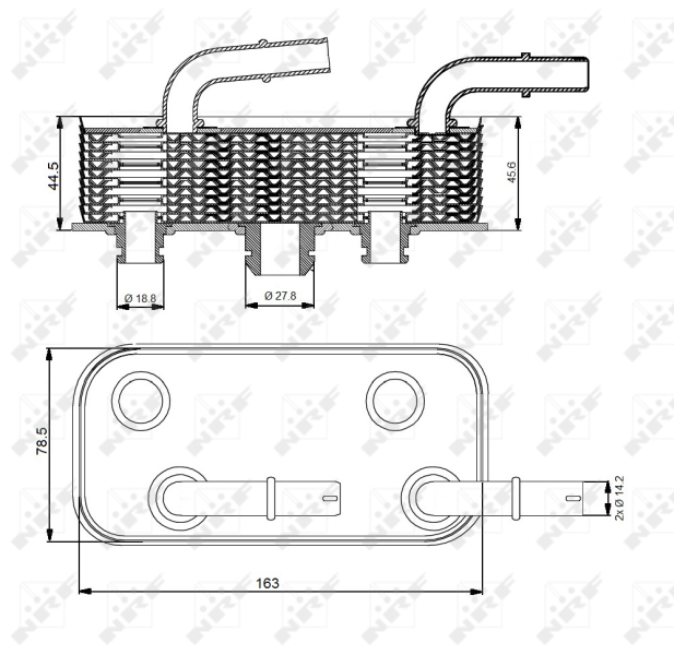 NRF Oliekoeler motorolie 31190