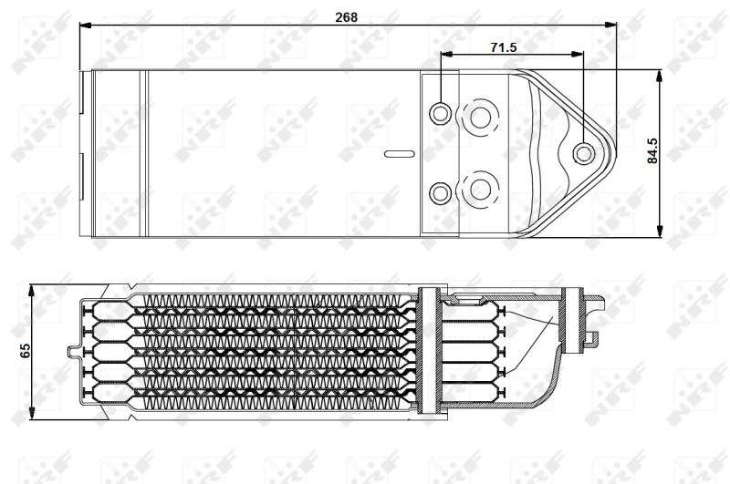 NRF Oliekoeler motorolie 31202