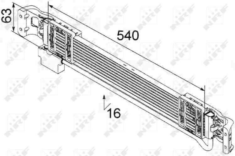 NRF Oliekoeler motorolie 31232
