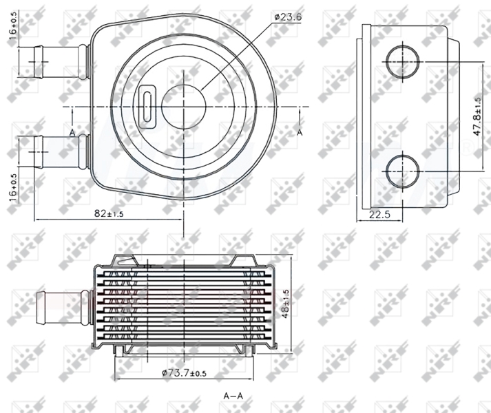 NRF Oliekoeler motorolie 31241