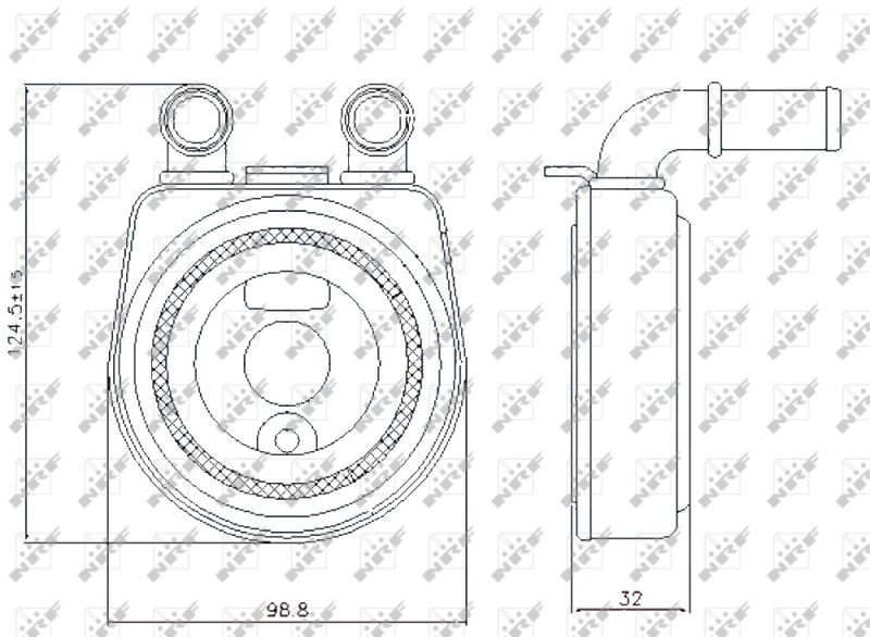 NRF Oliekoeler motorolie 31249
