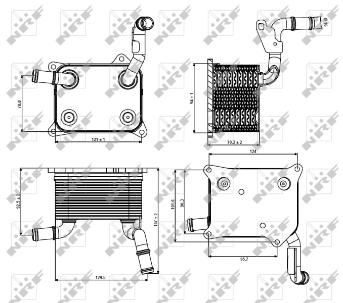NRF Oliekoeler motorolie 31266