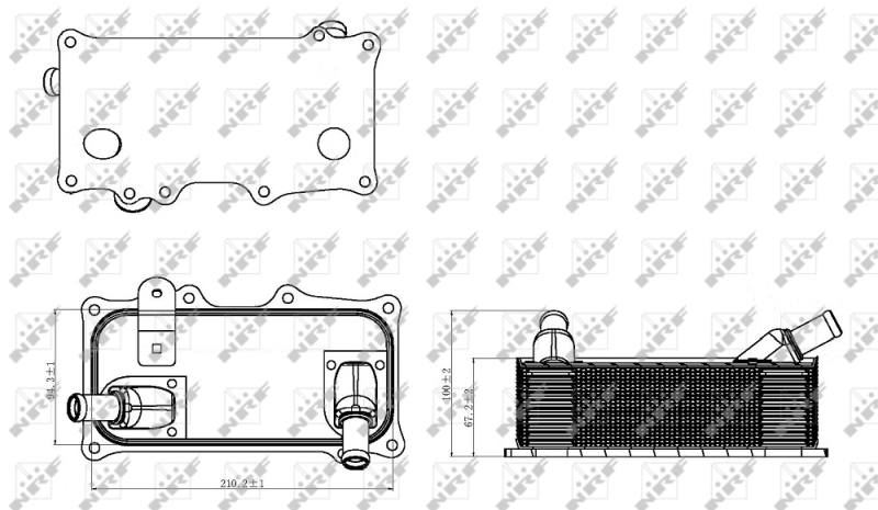 NRF Oliekoeler motorolie 31318
