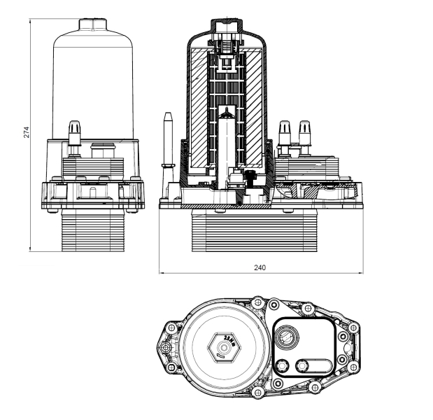 NRF Oliefilterhuis 31831