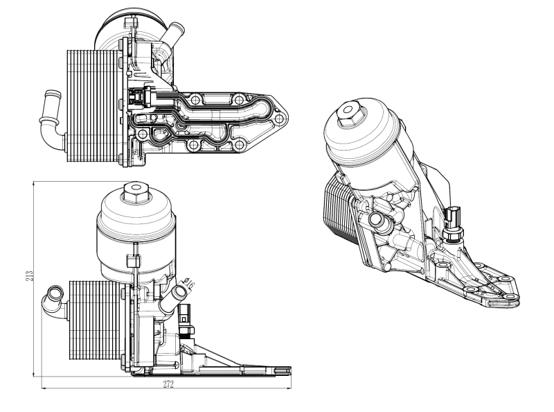 NRF Oliefilterhuis 31844