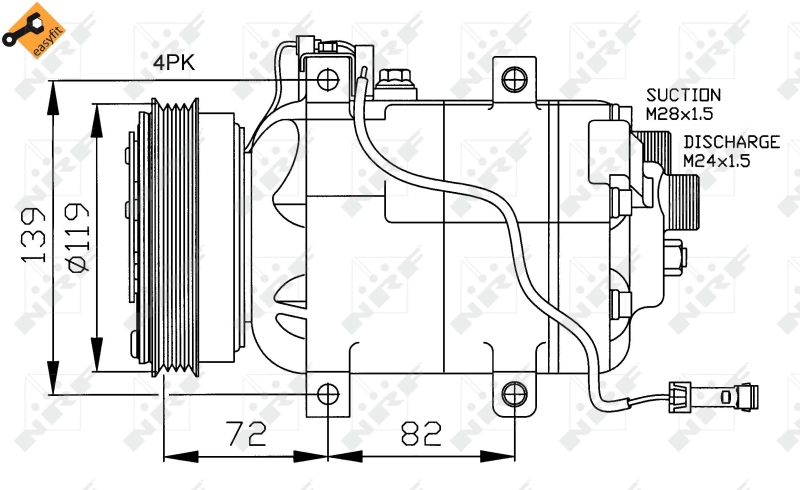 NRF Airco compressor 32030