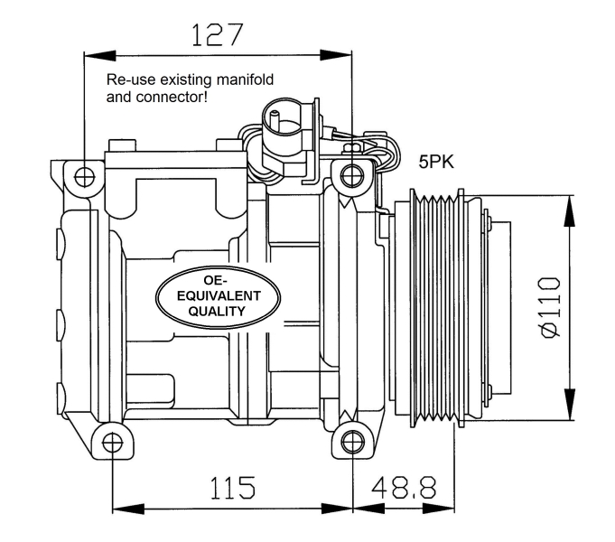 Airco compressor NRF 32048