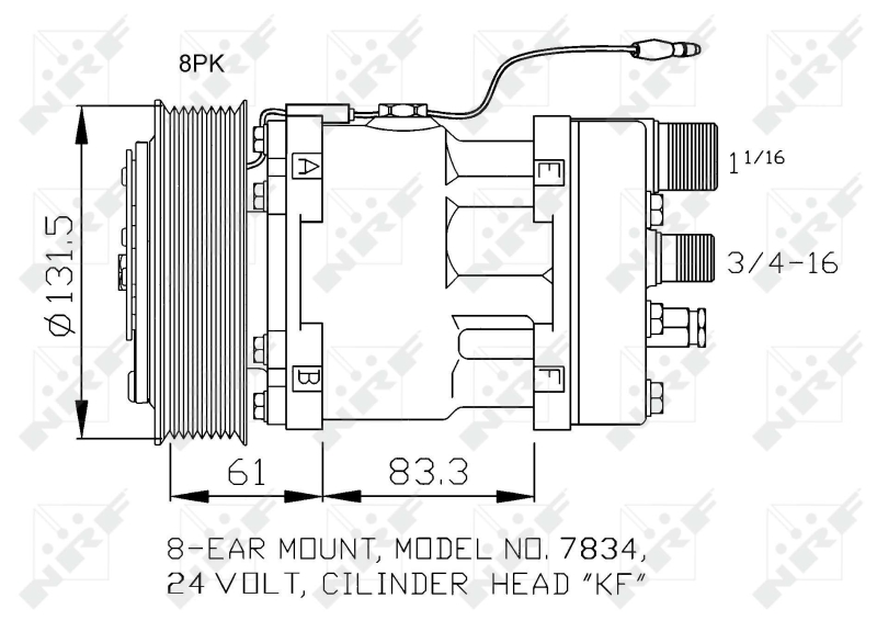 NRF Airco compressor 32073