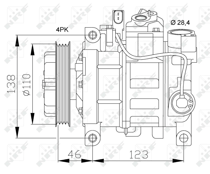 NRF Airco compressor 32105