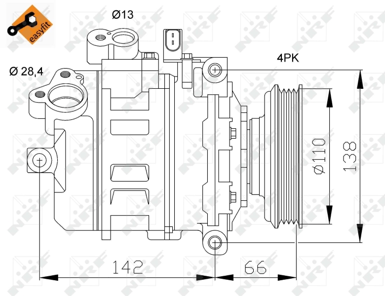 NRF Airco compressor 32106