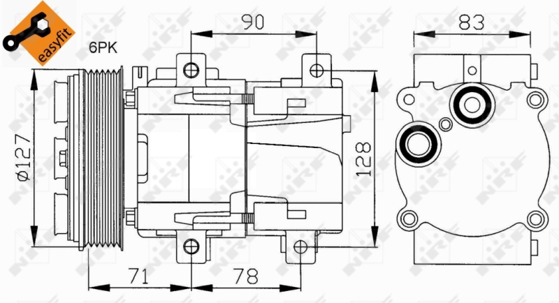 Airco compressor NRF 32107