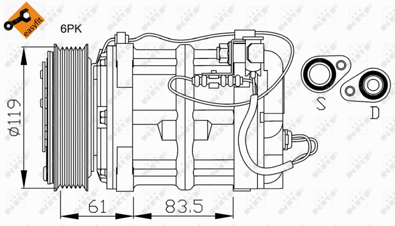 Airco compressor NRF 32108