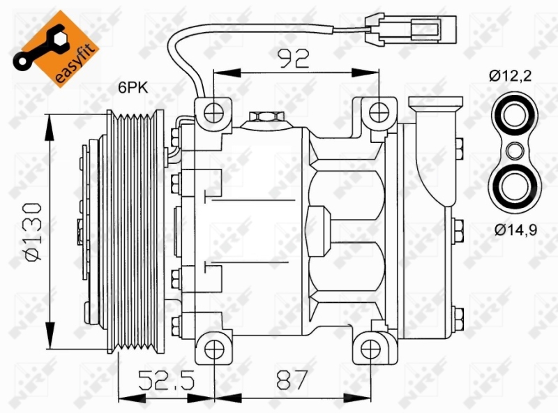 NRF Airco compressor 32113