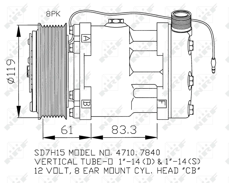NRF Airco compressor 32132